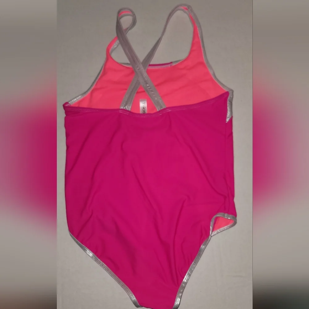 BiGCHILL Live for the Beach one piece pink swim suit bathing outfit  sz 14 16